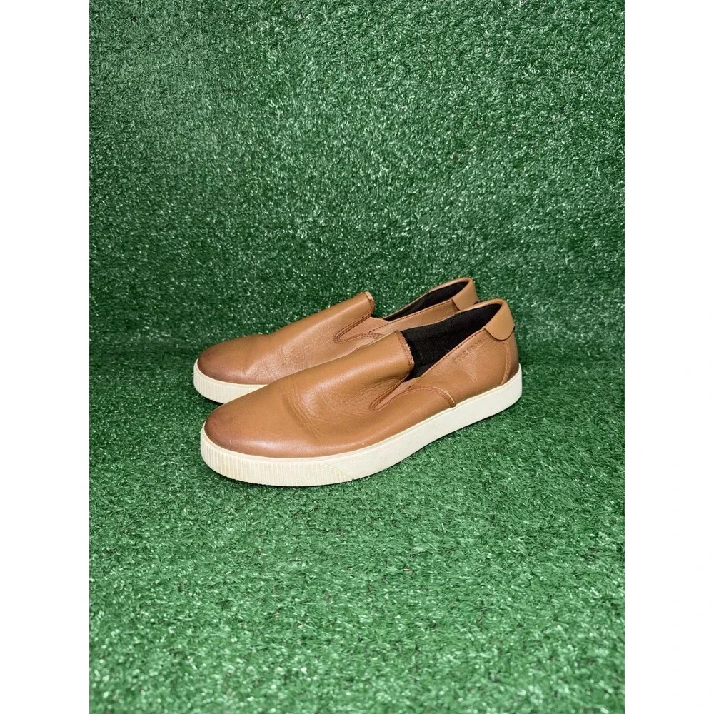 Cole Haan Nantucket 2.0 Mens Size 8.5 British Tan Slip On Shoes Sneakers C33796